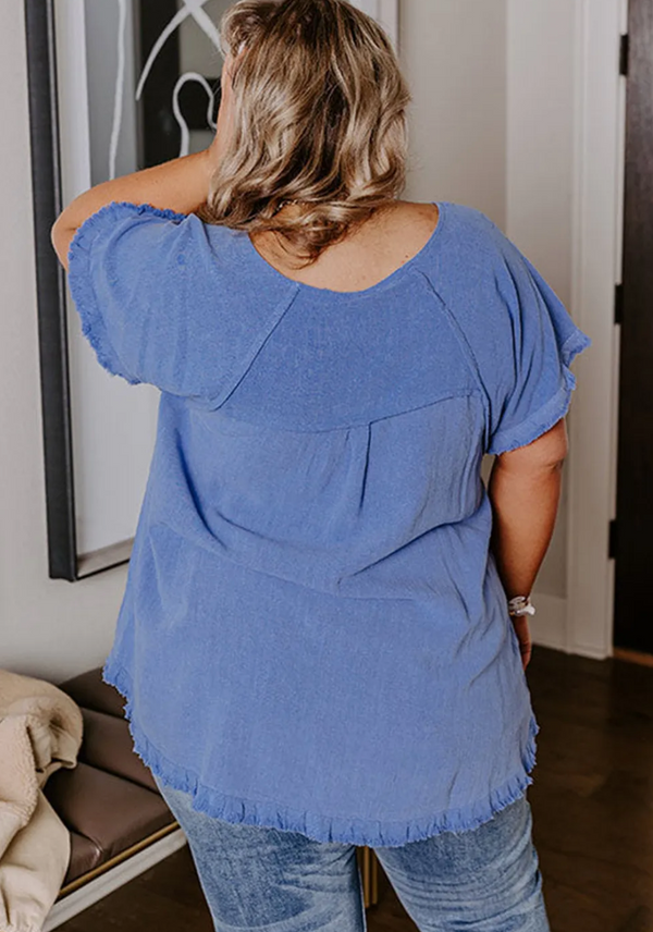 The Lace Boutique Collection -Sue's Baggy Blues Top